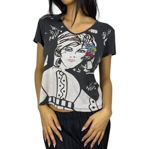Miss Sixty Amy Winehouse Illustration Top